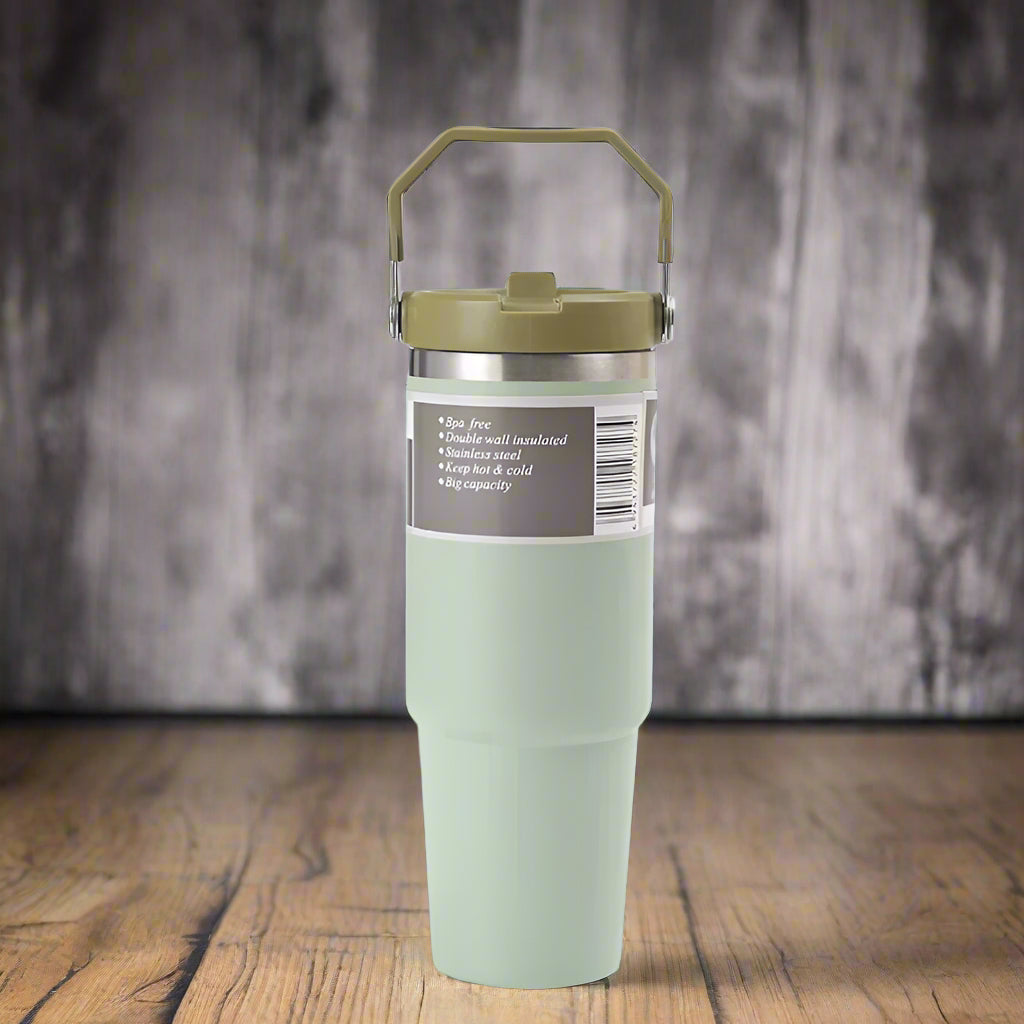 Gourde isotherme recyclée vert