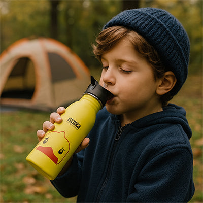 Gourde enfant garçons jaune