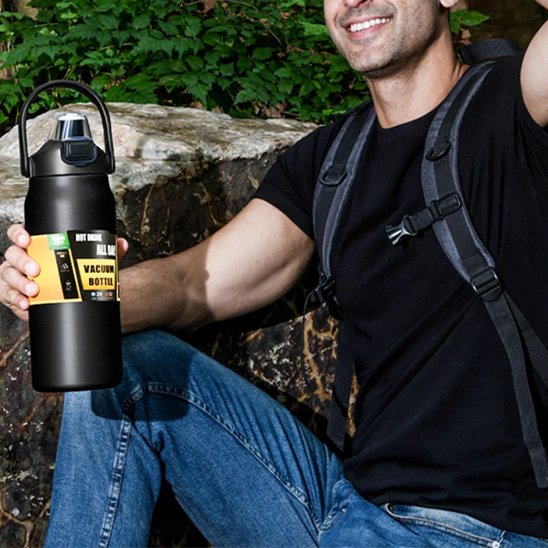 Gourde isotherme balade en foret