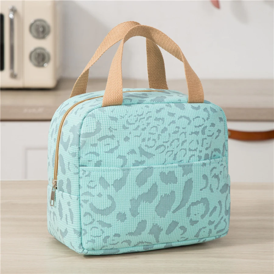 joli sac à lunch bleu