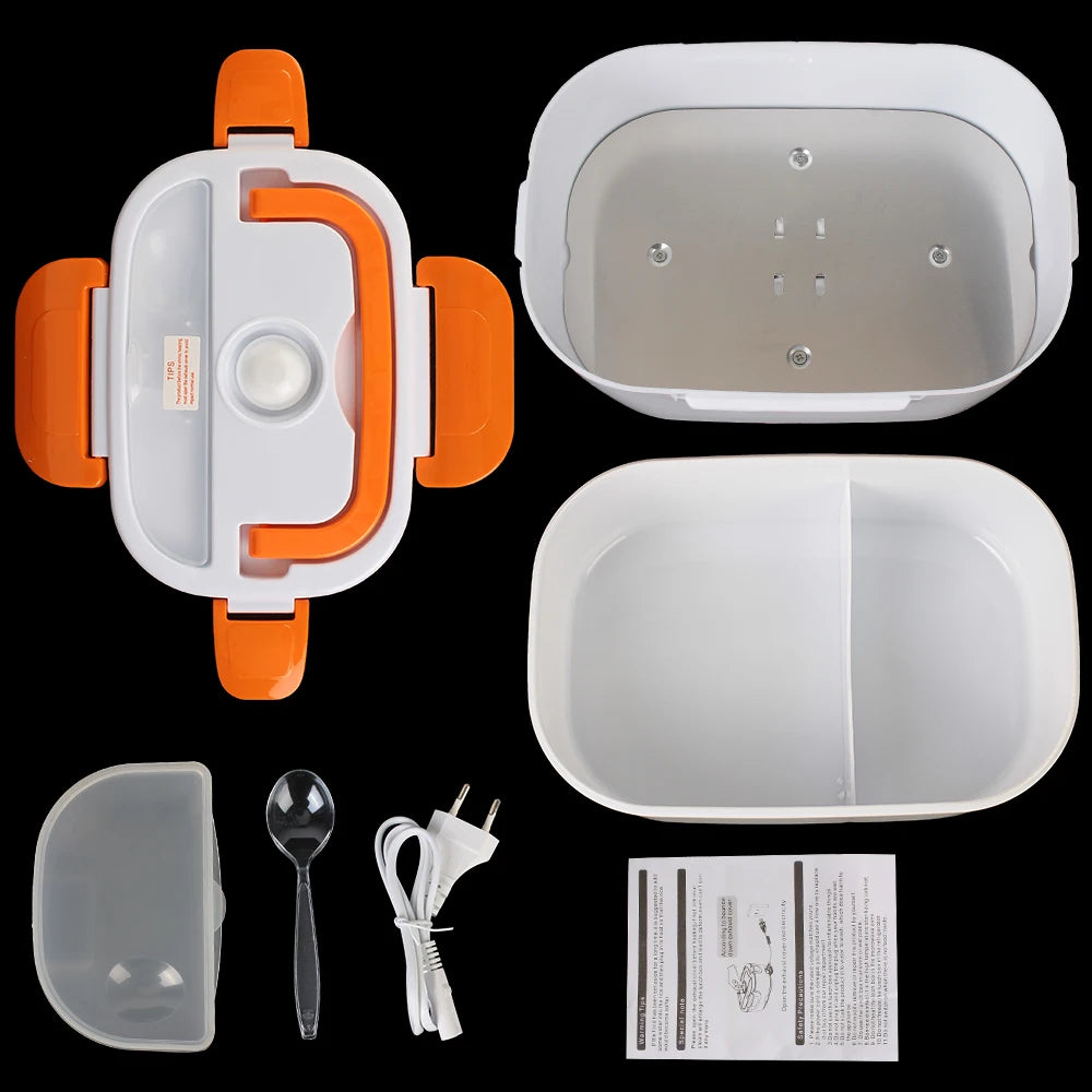 lunch box chauffante orange