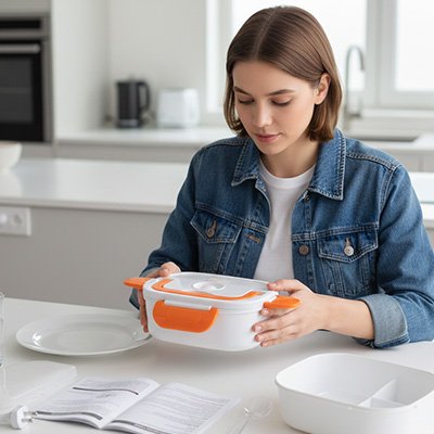Lunch box chauffante pour femme de bureau