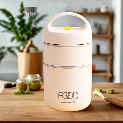 Lunch box isotherme repas blanc