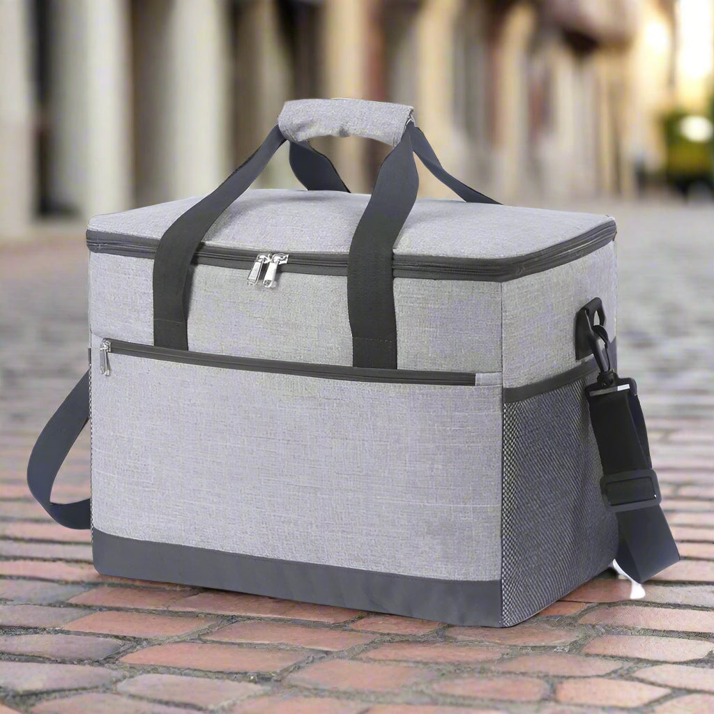 Sac isotherme glacière grand gris