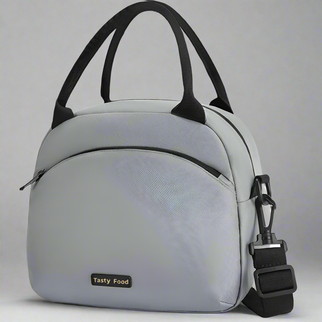 Sac isotherme repas femme gris