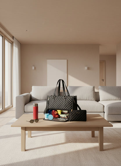 Sac isotherme repas femme noir