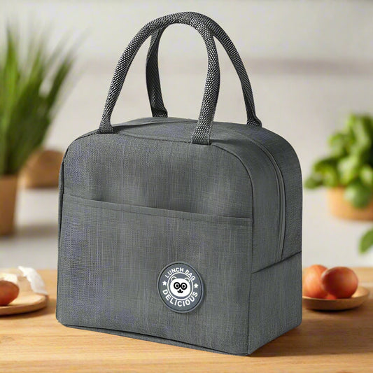 sac isotherme repas gris