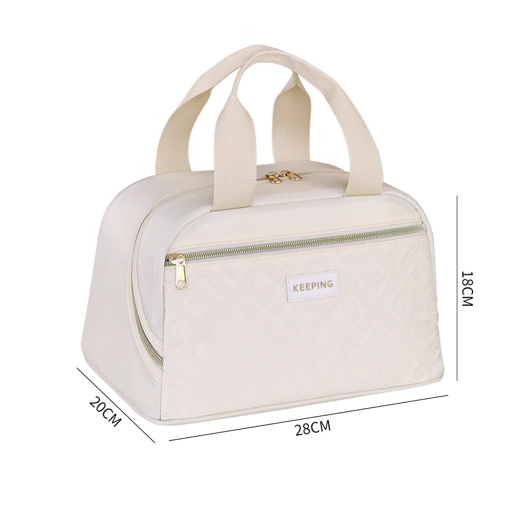 saca main isotherme beige femme 