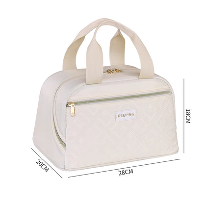 saca main isotherme beige femme 
